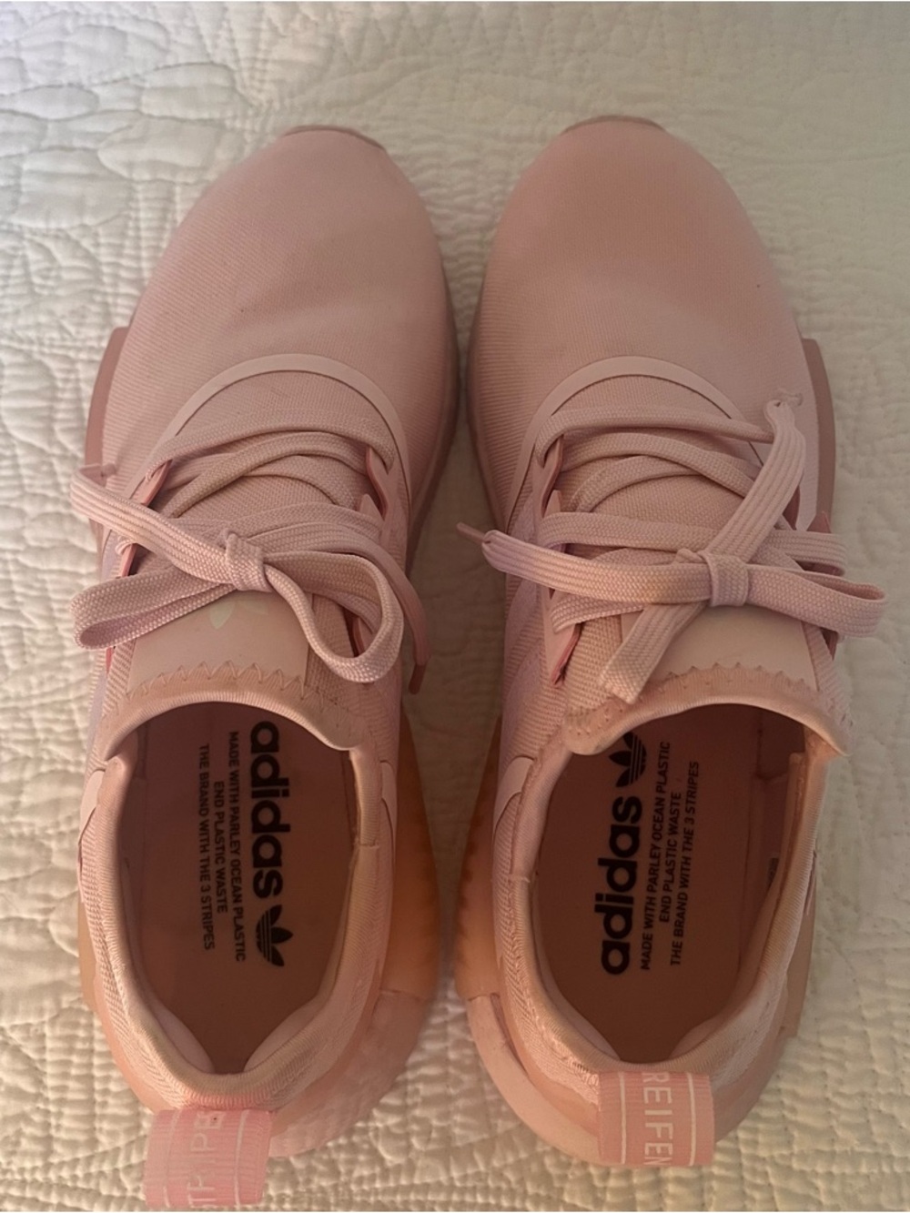 adidas Women’s Blush Pink NMD-Style Sneakers - Picture 3 of 8